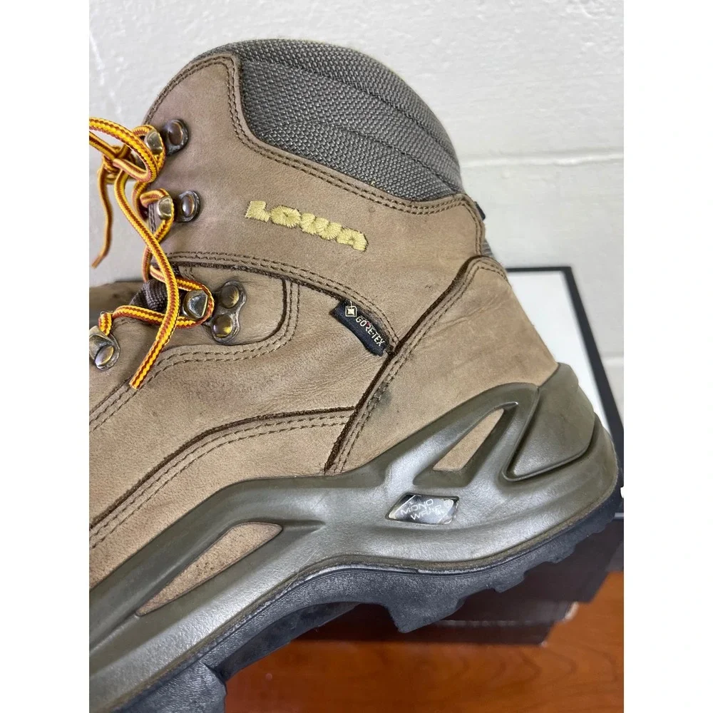 Lowa Renegade GTX Mid Gore Tex Brown Nubuck Hiking Boots Lace up Men's 11.5 US
